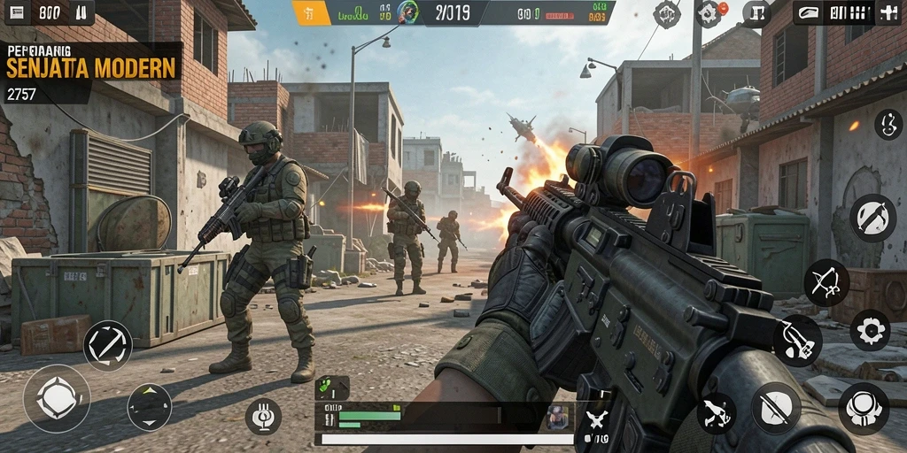 Gameplay dinamis dan seru dari 2757 dengan grafik memukau.