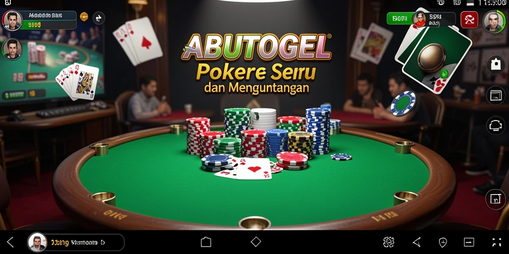 Tampilan gameplay menarik dari ABUTOGEL dengan pengalaman poker yang mendebarkan.