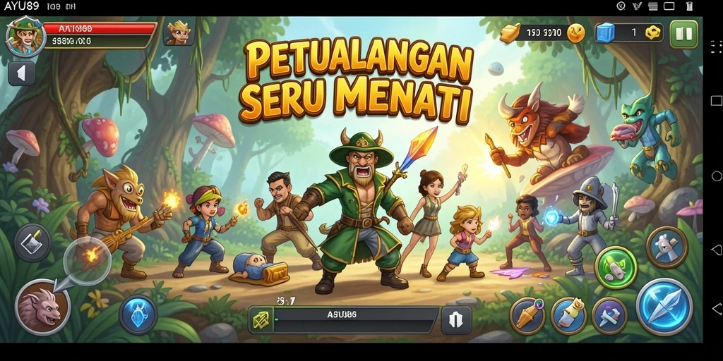 Tampilan gameplay AYU89 yang penuh petualangan dan visual menakjubkan.