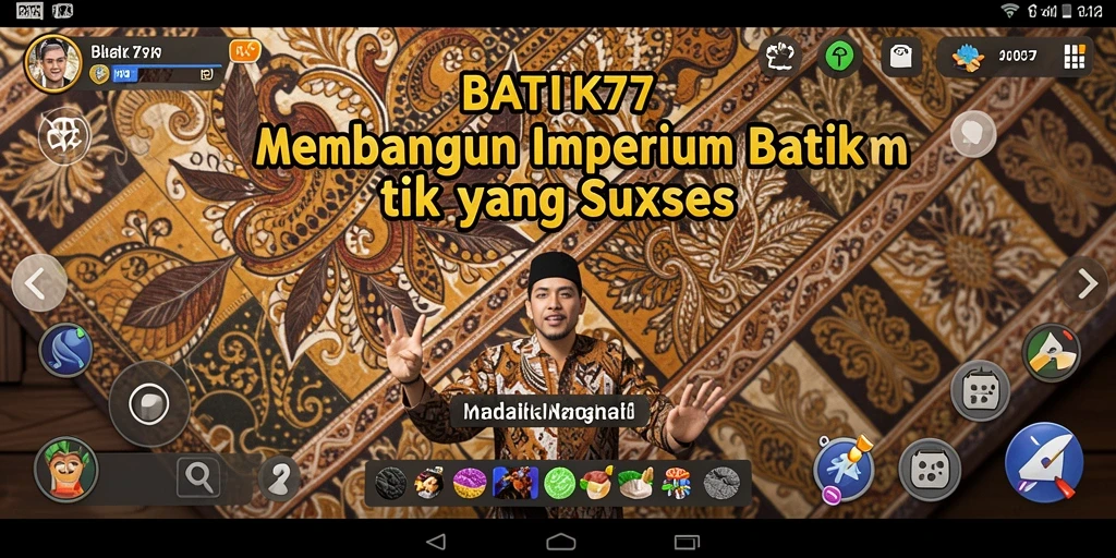 Tampilan gameplay menarik dari BATIK77 yang menampilkan bisnis batik.