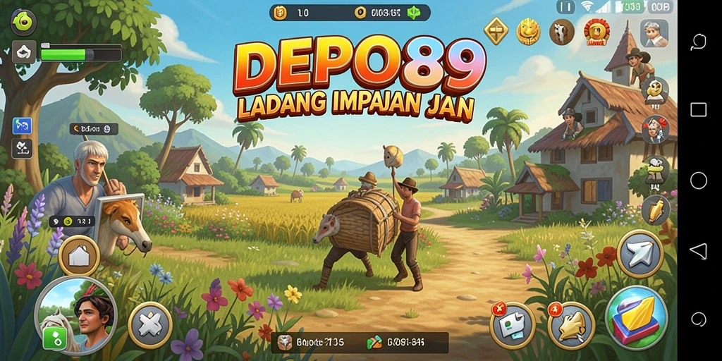 Tampilan gameplay DEPO89 yang memukau dalam dunia pertanian.