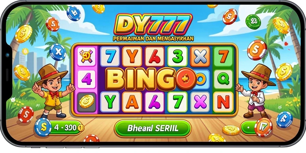 Tampilan layar utama dari gameplay Bingo DY777 yang seru.