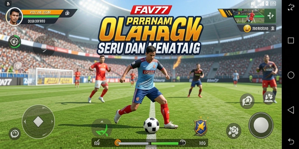 Tampilan gameplay seru dari FAV77 yang menampilkan pertandingan olahraga.