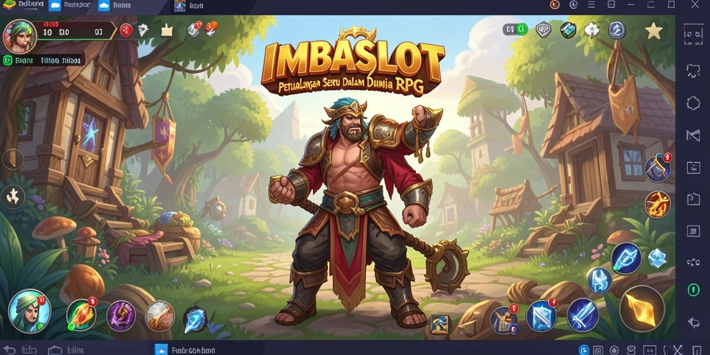 Screenshot IMBASLOT yang menampilkan aksi seru dalam petualangan RPG