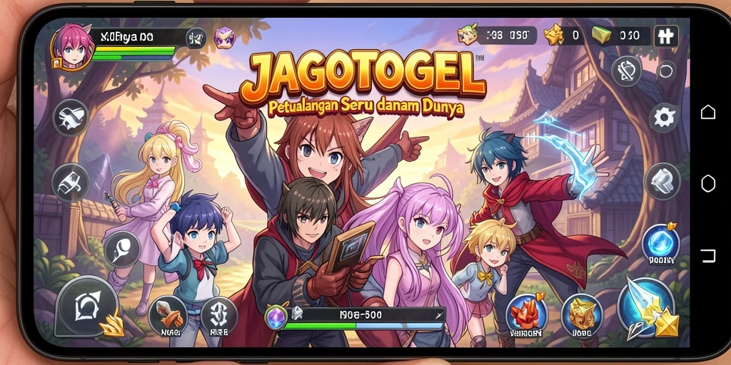 Tampilan gameplay JAGOTOGEL yang memukau dan karakter-karakter unik.