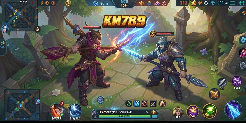 Tampilan gameplay seru dan mendebarkan di KM789.
