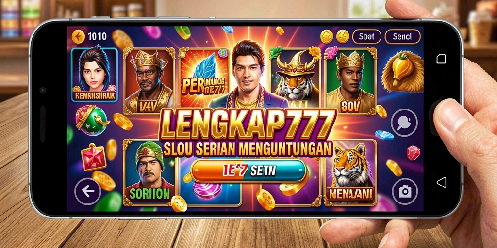 Screenshot LENGKAP777 menampilkan gameplay Slot yang menegangkan.