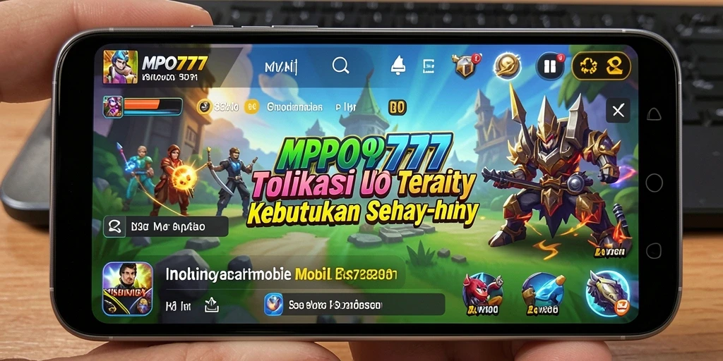 Tampilan antarmuka pengguna MPO777 yang intuitif dan modern.