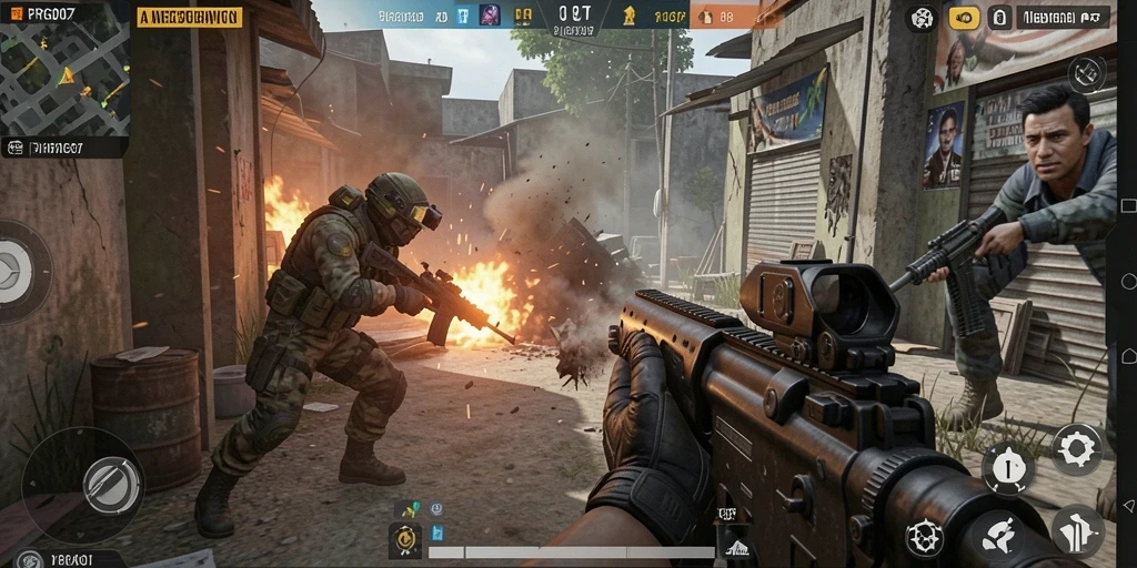 Gameplay PRG007 menunjukkan aksi tembak-menembak yang mendebarkan.