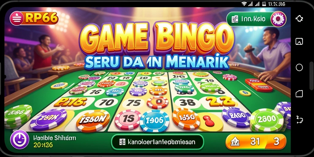 Tampilan gameplay RP66 menampilkan keseruan permainan Bingo dengan interaksi antar pemain.
