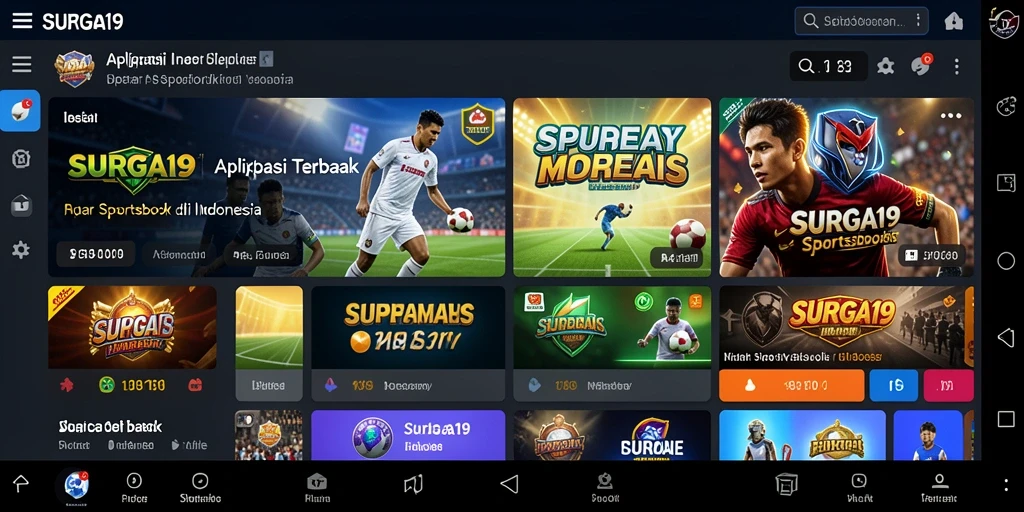 Tampilan gameplay menarik dari aplikasi Sportsbook SURGA19.