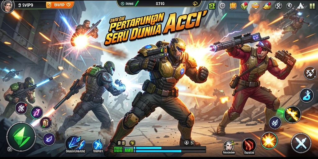 Gameplay intens dengan aksi pertempuran luar biasa di SVIP9.